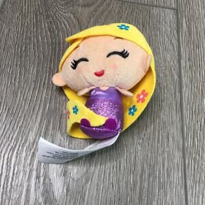 Disney Tangled Rapunzel Mini Plush Doll Glitter Dress 4” Stuffed Toy